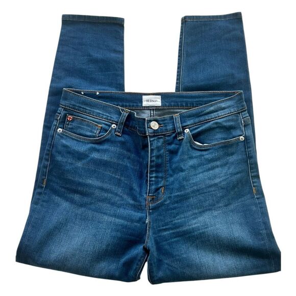 Hudson Women’s Blair Super Skinny High Rise Blue Denim Jeans Sz 32 - Picture 5 of 12